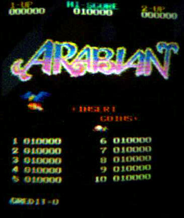 Atari Arabian Arcade Video Game
