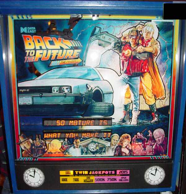 Back To The Future Pinball Image A game based on the movie by the same 