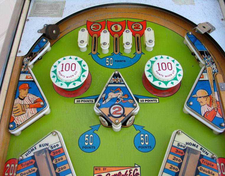 Baseball Pinball By D. Gottlieb & Company