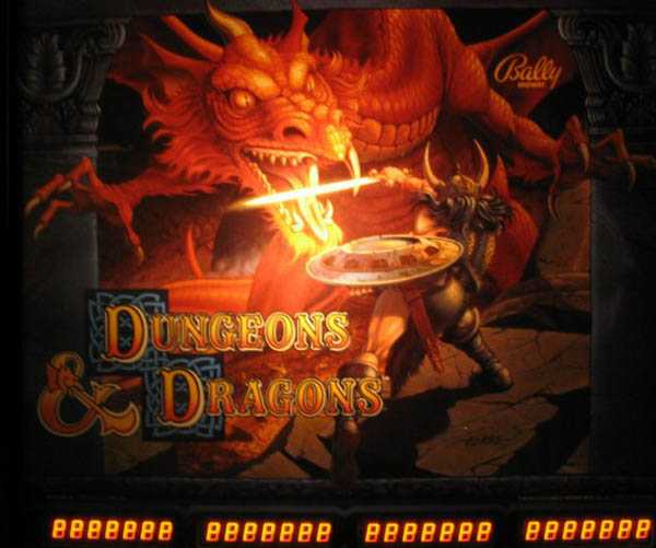 Dungeons & Dragons Pinball By Bally - Photo