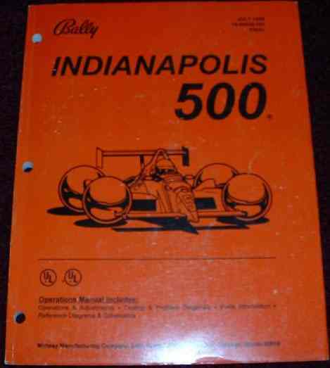 Indianapolis 500 Pinball By Bally - Image