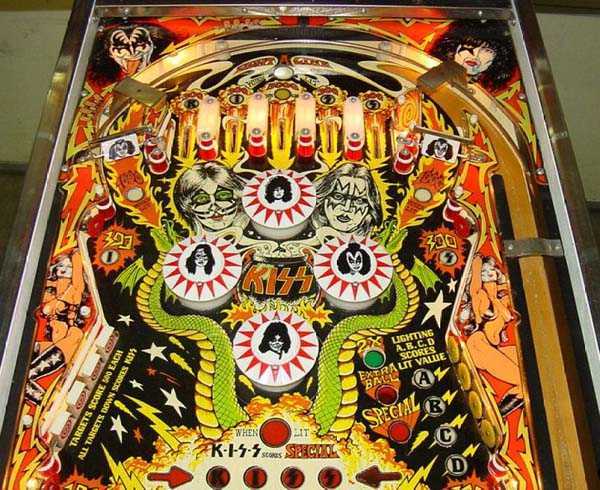 kiss tabletop pinball machine