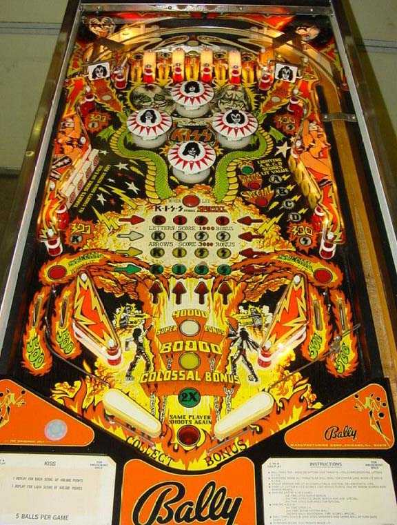 kiss tabletop pinball machine