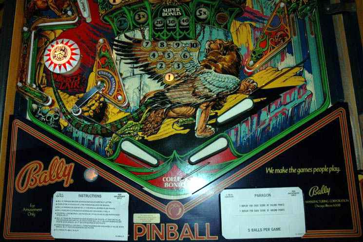 Paragon Pinball By Bally - Photo