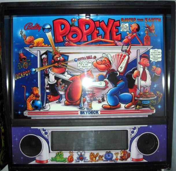 Popeye Saves The Earth Pinball - Image