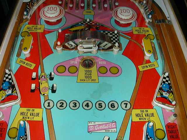 Spin Out Pinball By D. Gottlieb - photo