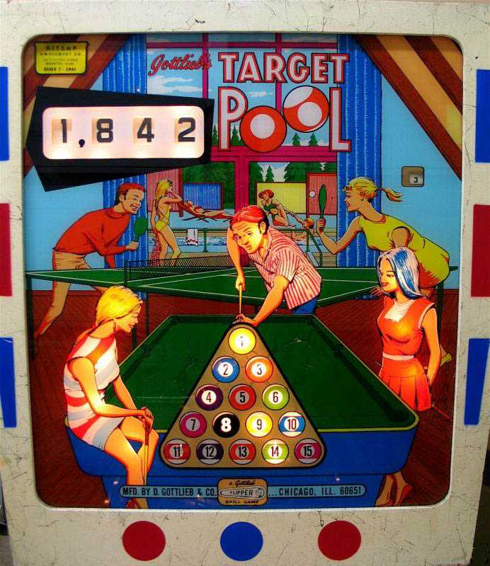 Target Pool Pinball By D. Gottlieb & Company