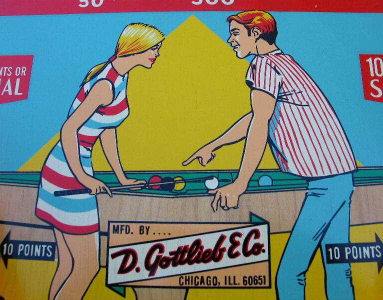 Target Pool Pinball By D. Gottlieb & Company