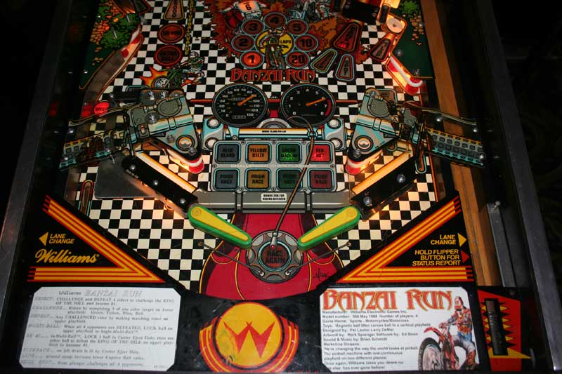 Banzai Run Pinball By Williams - Photo Banzai Run Pinball By Williams - Photo
