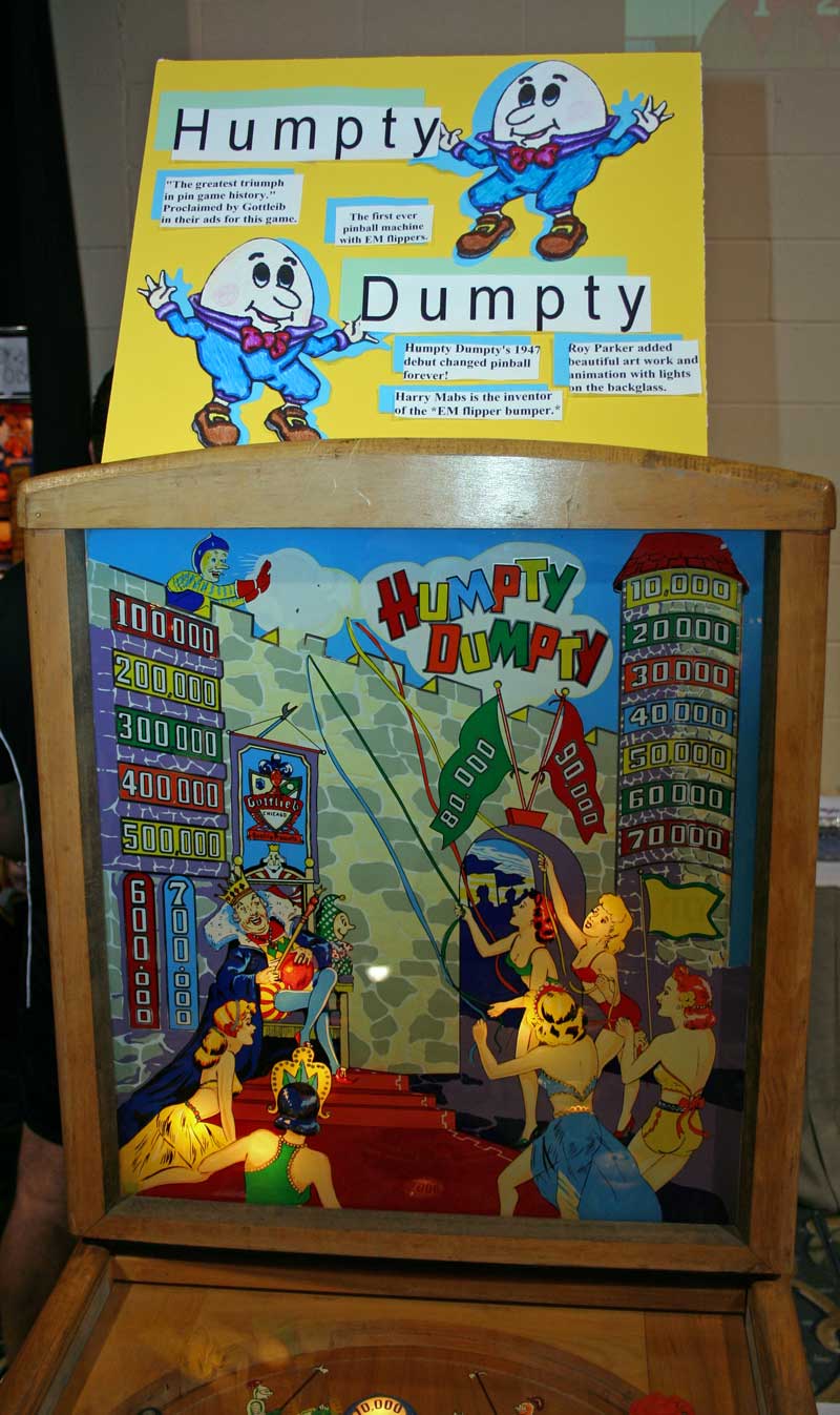 Humpty Dumpty Pinball By D. Gottlieb & Company - Photo Humpty Dumpty Pinball By D. Gottlieb & Company - Photo