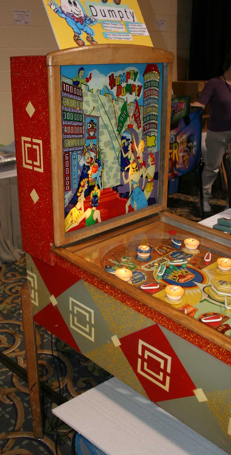 Humpty Dumpty Pinball By D. Gottlieb & Company - Photo Humpty Dumpty Pinball By D. Gottlieb & Company - Photo