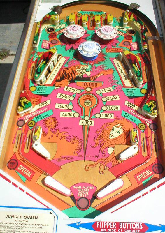 Jungle Queen Pinball By Gottlieb - Photo