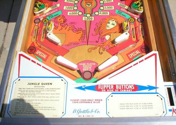 Jungle Queen Pinball By Gottlieb - Photo