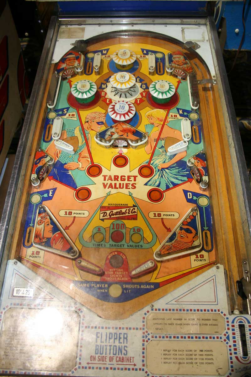 Masquerade Pinball By D. Gottlieb & Company - Photo