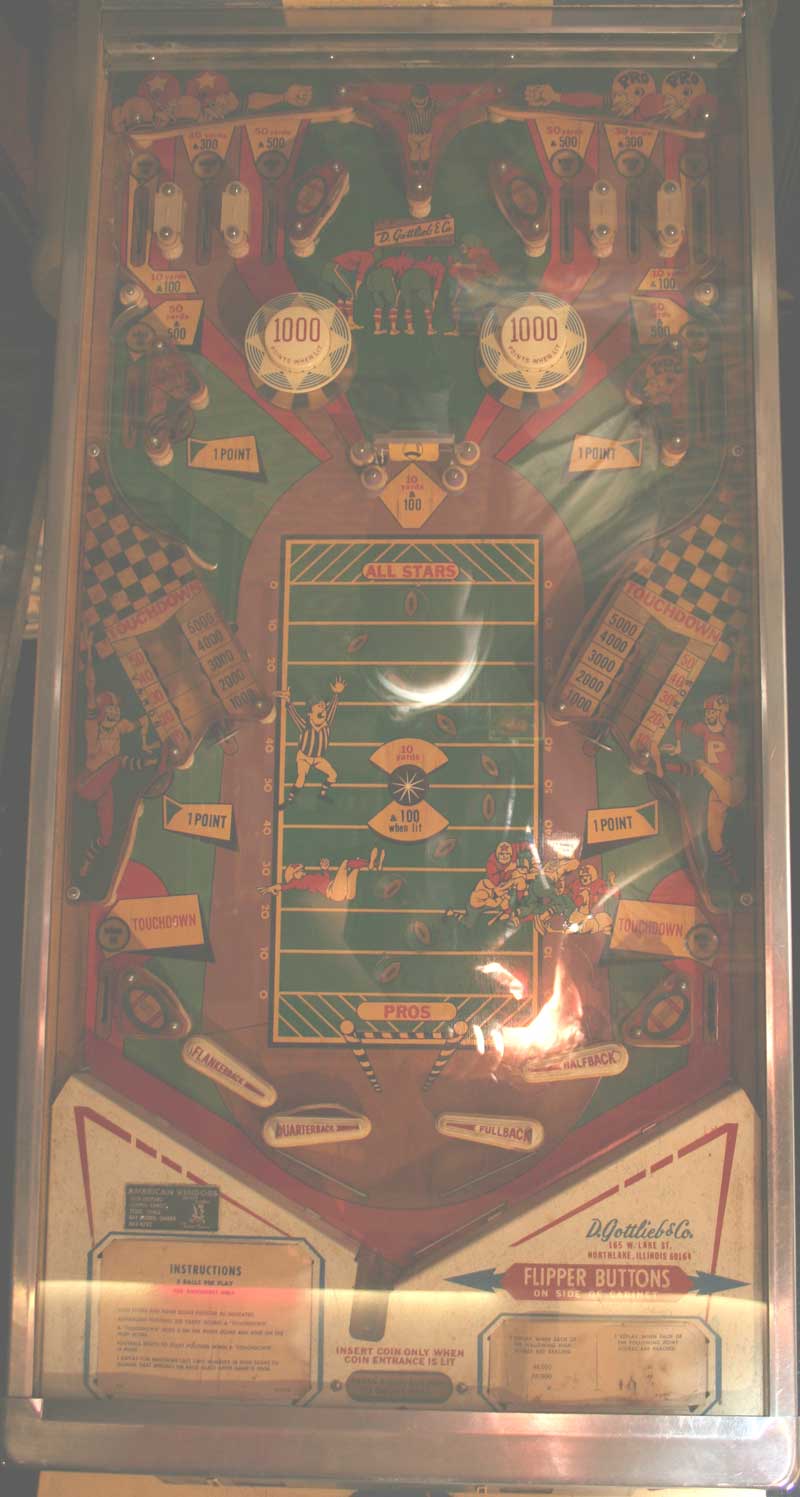 Pro Football Pinball By D. Gottlieb & Company - Photo