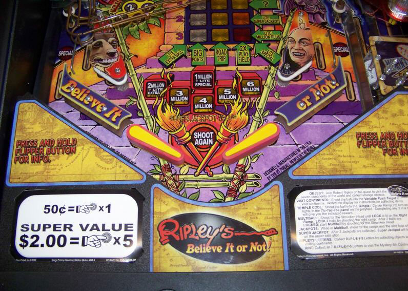 Ripley's Believe It Or Not Pinball By Stern 2004 - Phot Ripley's Believe It Or Not Pinball By Stern 2004 - Phot