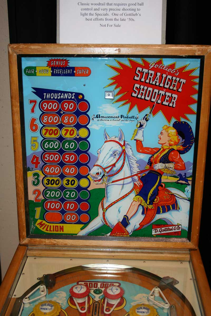 Straight Shooter Pinball By D. Gottlieb & Company - Photo