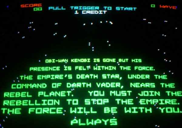 Atari Star Wars Vector Arcade Video Game