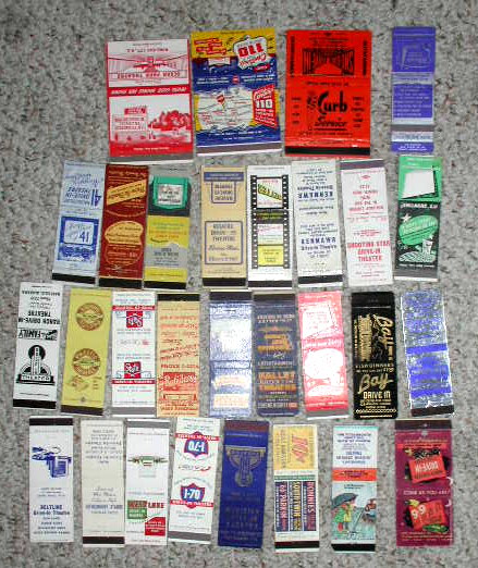 Drive In Movie Theater Matchbooks