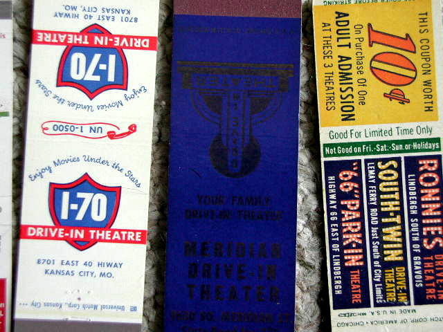 Drive In Movie Theater Matchbooks