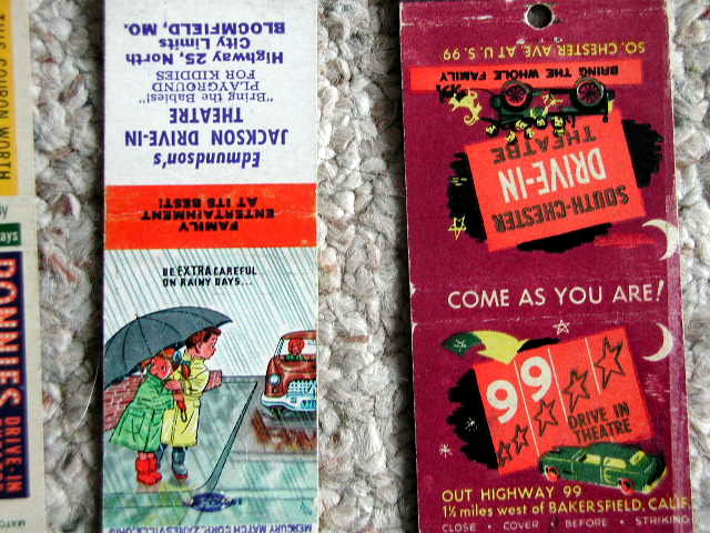 Drive In Movie Theater Matchbooks