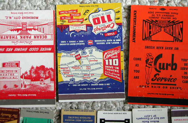 Drive In Movie Theater Matchbooks