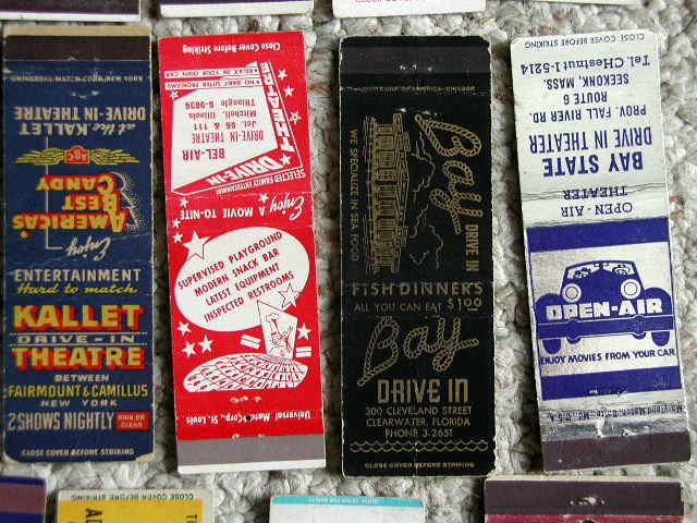 Drive In Movie Theater Matchbooks