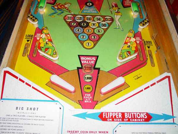 Big Shot Pinball By D. Gottlieb - Photo