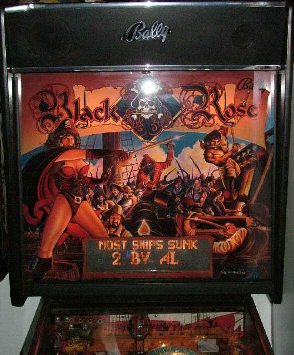 Black Rose Pinball By Bally - Photo