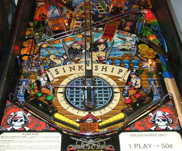 Black Rose Pinball By Bally - Photo