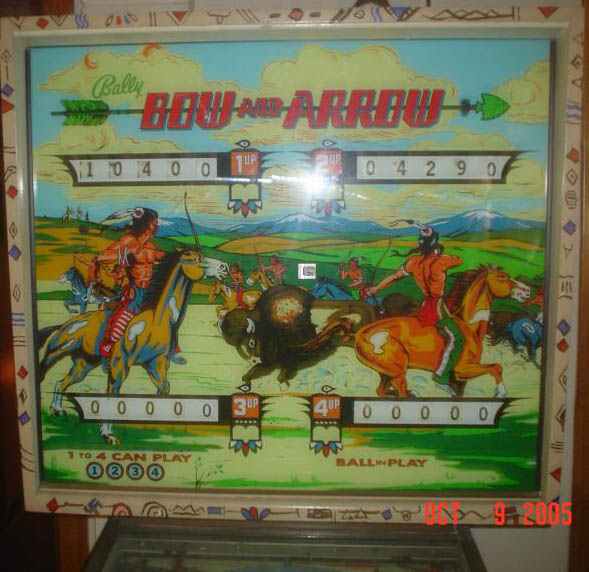 Bow & Arrow Pinball By Bally - Photo