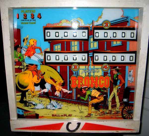 Bronco Pinball By D. Gottlieb & Company - Photo