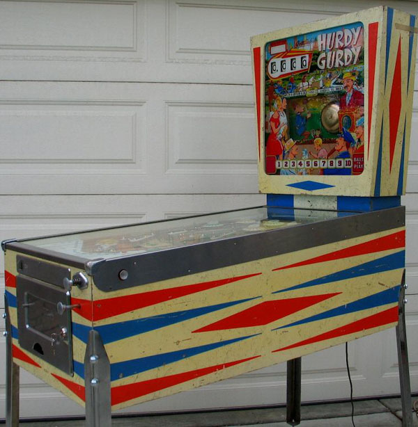 Hurdy Gurdy Pinball By D. Gottlieb - Photo