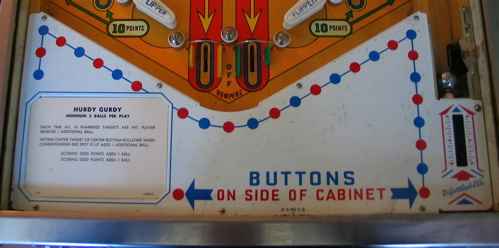 Hurdy Gurdy Pinball By D. Gottlieb - Photo