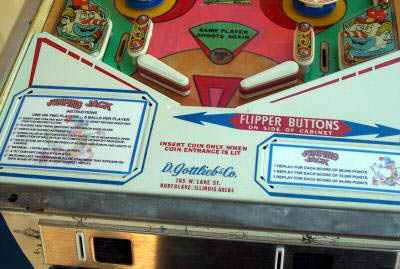 Jumping Jack Pinball By D. Gottlieb - Photo