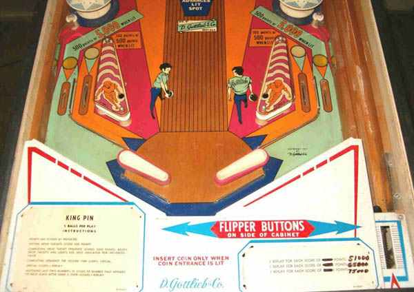 King Pin Pinball By D. Gottlieb - Photo