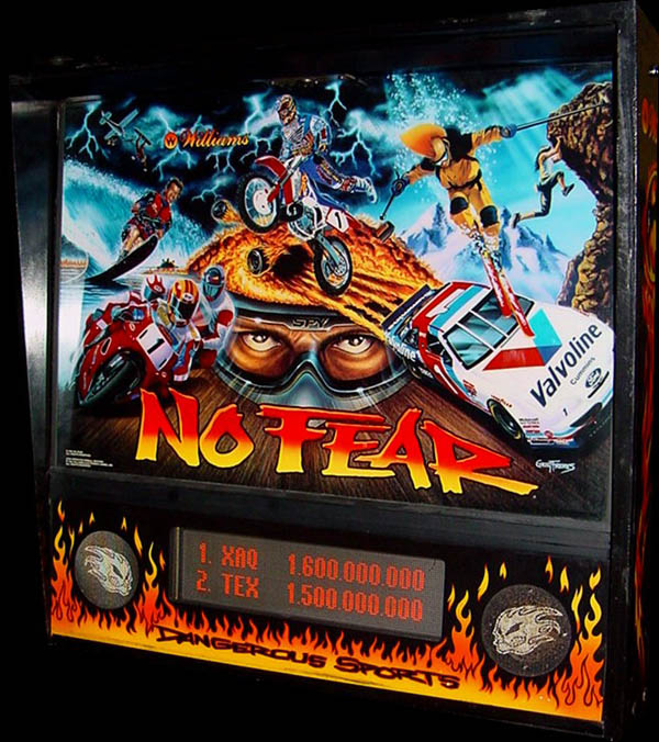 No Fear Pinball By Williams - Photo