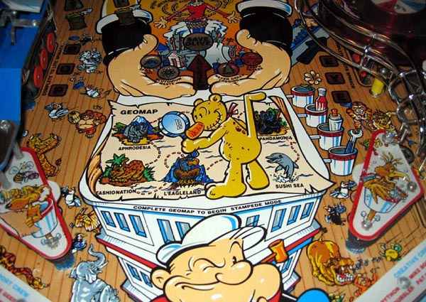 Popeye Saves The Earth Pinball - Image