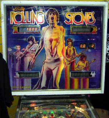 Rolling Stones Pinball By Bally of 1979 at www.pinballrebel