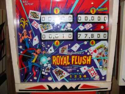Royal Flush Pinball By D. Gottlieb & Co. - Photo