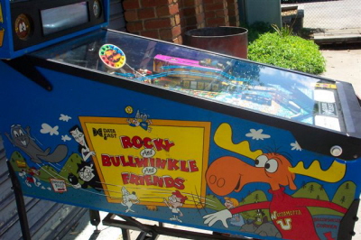 Rocky and Bullwinkle Pinball By Data East