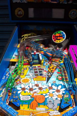 Rocky and Bullwinkle Pinball By Data East
