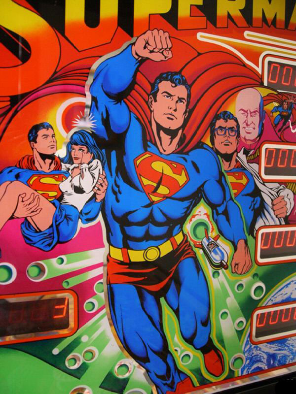 Superman Pinball By Atari 1979 - Photo Superman Pinball By Atari 1979 - Photo