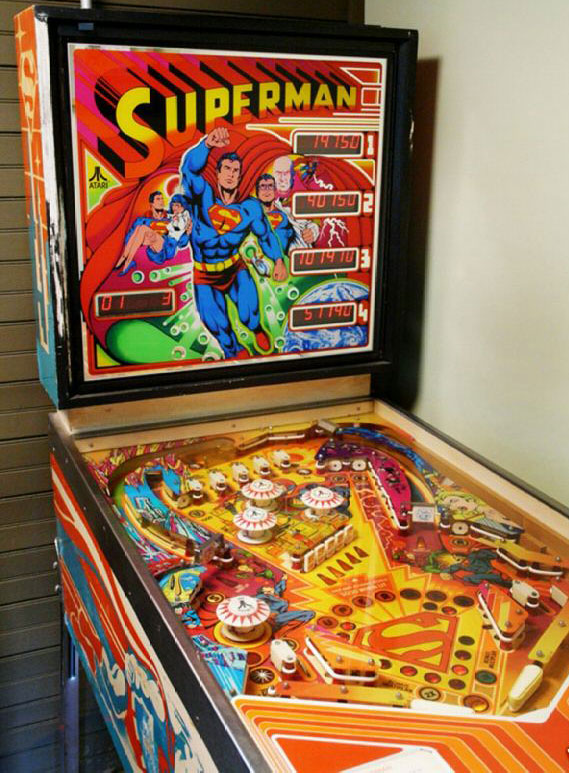 Superman Pinball By Atari 1979 - Photo Superman Pinball By Atari 1979 - Photo